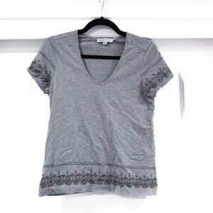 See by Chloe Size XS Heather Gray Print T-Shirt